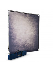 EzyFrame Vintage Background 2x2.3m Smoke Lastolite by Manfrotto - Rapid Assembly Aluminium Frame Clip on Tobacco Cover Rigid Car