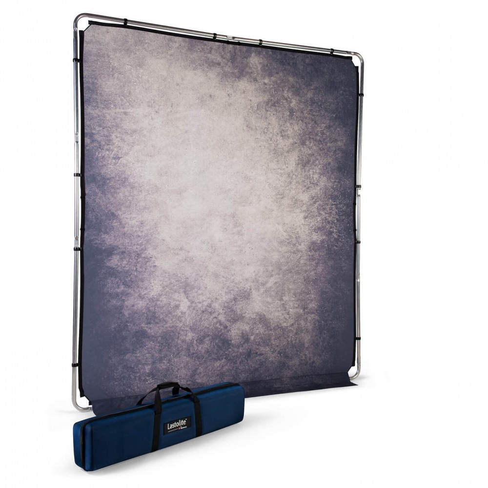 EzyFrame Vintage Background 2x2.3m Smoke Lastolite by Manfrotto - Rapid Assembly Aluminium Frame Clip on Tobacco Cover Rigid Car
