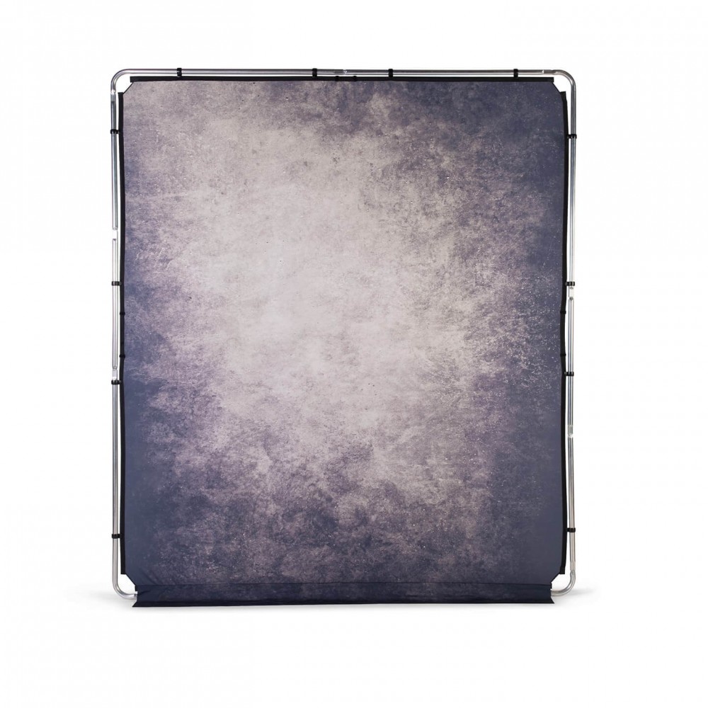 EzyFrame Vintage Background 2x2.3m Smoke Lastolite by Manfrotto - Rapid Assembly Aluminium Frame Clip on Tobacco Cover Rigid Car