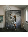 EzyFrame Vintage Hintergrund 2x2,3m Beton Lastolite by Manfrotto - Schnellmontage-Aluminiumrahmen Betonabdeckung aufclipsen Star