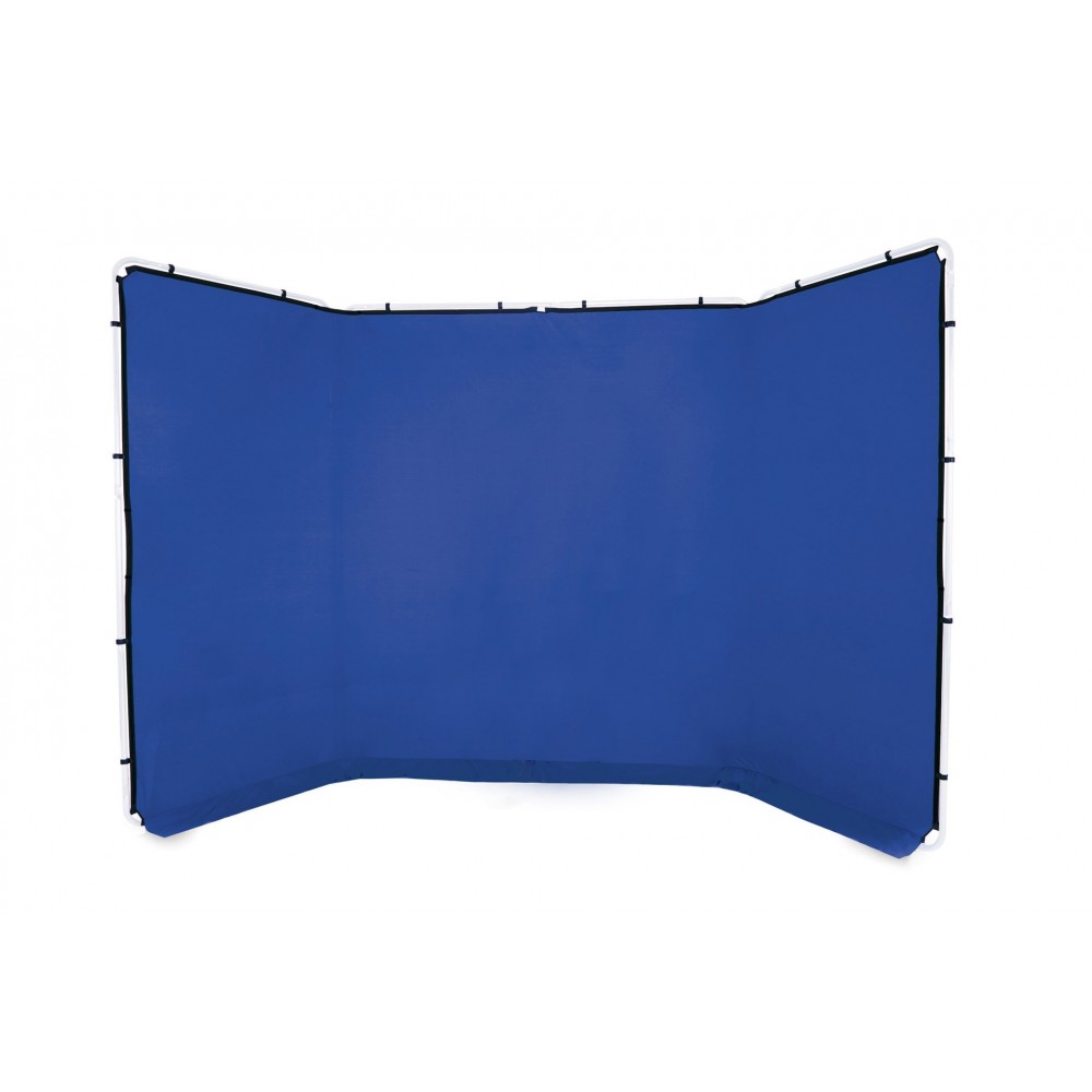 Panoramic Background Cover 4m Chroma Key Blue Lastolite by Manfrotto - 
Ideal for live stream and post-production keying
Stretch