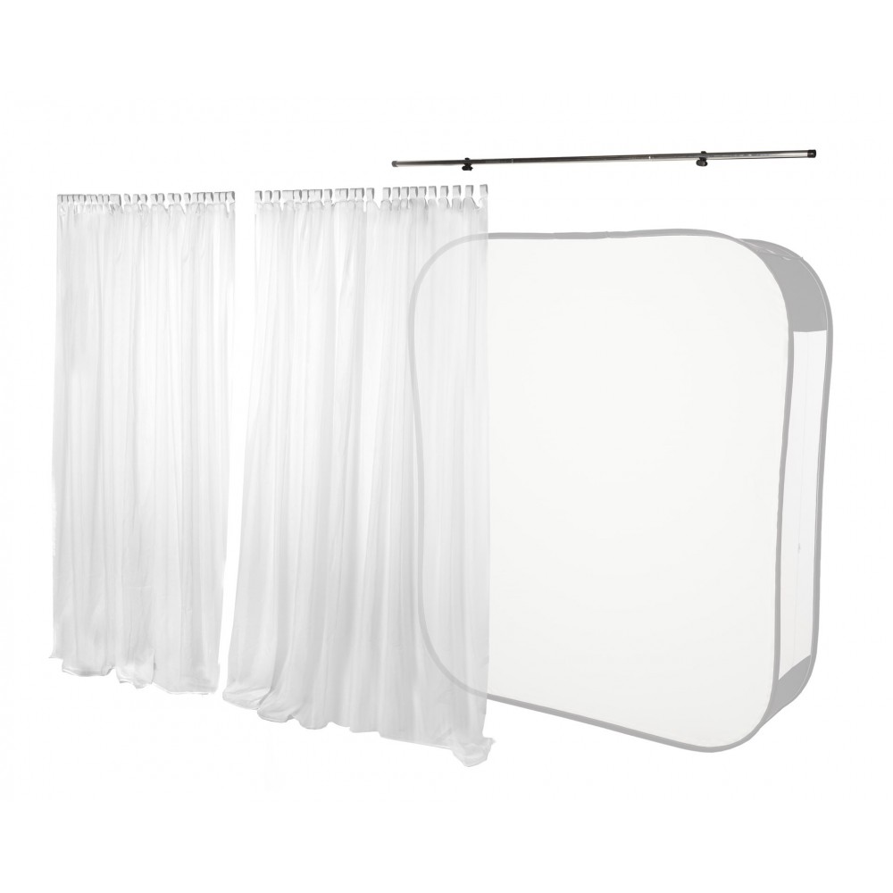 HiLite 1.8 x 2.15m Window Voile Lastolite by Manfrotto - 
Easy to set up and remove
Designed for using the HiLite Background as 