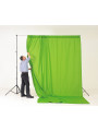 Chromakey Curtain 3 x 3.5m Green Lastolite by Manfrotto - 
Chromakey background for video chroma keying
Stretches to remove crea