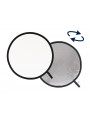Faltreflektor 76cm Silber/Weiß Lastolite by Manfrotto - Zusammenklappbar und reversibel Inklusive Tragetasche Schrumpft auf ein 