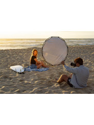 Blenda HaloCompact 82cm Sunlite/Soft Silver Lastolite by Manfrotto - Leichter Aluminiumrahmen Clip auf doppelseitigem Sunlite/So