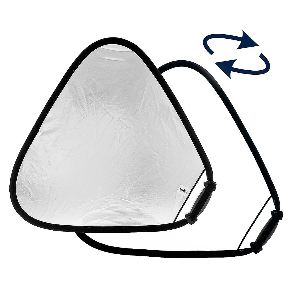 Trigrip Reflector 75cm Silver/White Lastolite by Manfrotto - 
Collapsible and reversible
Carry bag included
Allows to hold the t
