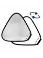 Trigrip Reflektor 75cm Silber/Weiß Lastolite by Manfrotto - Zusammenklappbar und reversibel Inklusive Tragetasche Ermöglicht das