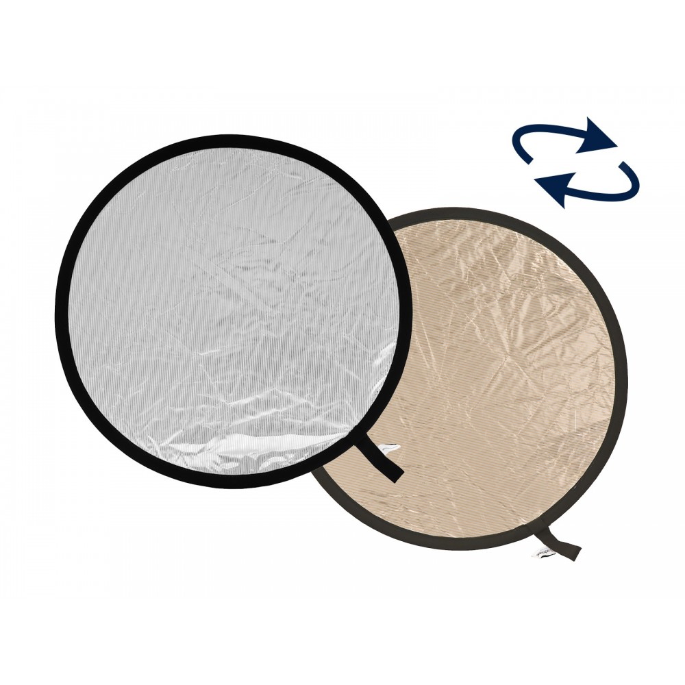 Zusammenklappbarer Reflektor 95 cm Sunlite/Soft Silver Lastolite by Manfrotto - Zusammenklappbar und reversibel Inklusive Traget