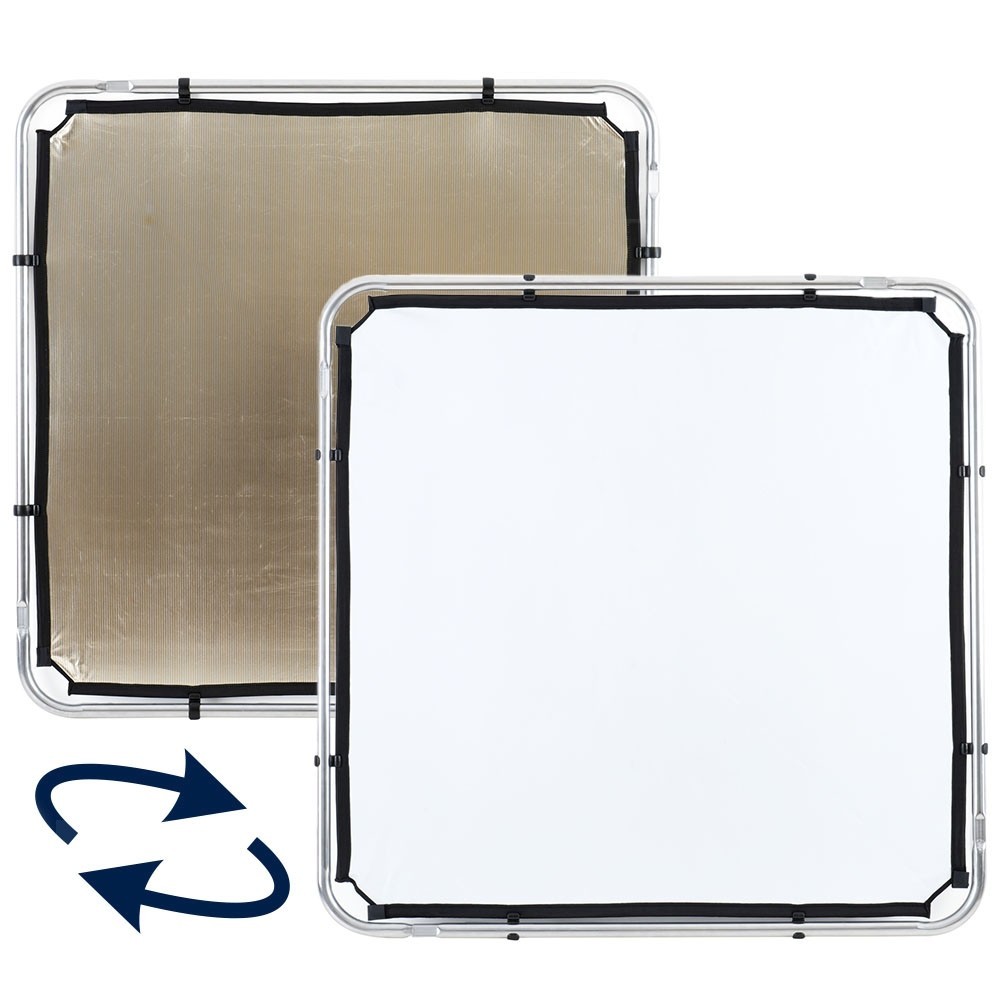 Skylite Rapid Cover Small 1.1 x 1.1m Sunfire/White Lastolite by Manfrotto - For the location photographer Compatible with rapid