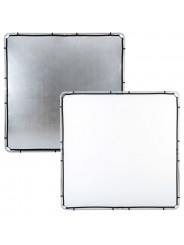 Skylite Rapid Cover large 2 x 2m silver/white Lastolite by Manfrotto - For the location photographer Compatible with Rapid