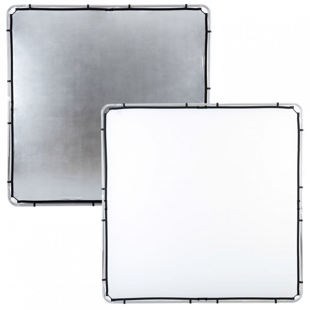 Skylite Rapid Cover Large 2 x 2m Silver/White Lastolite by Manfrotto - 
For the location photographer
Compatible with Skylite ra