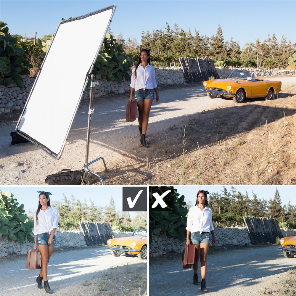 Skylite Rapid Standard Large 2 x 2m set Lastolite by Manfrotto - Aluminium frame Rust resistant Elastic cord runs pr