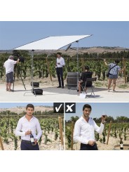 Skylite Extra Large 3 x 3m -0.75 EV Diffuser Lastolite by Manfrotto - SkyLite Rapid clips allow quick installation Impressively