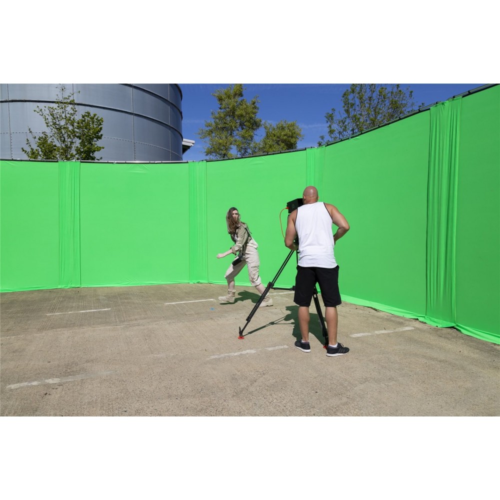 StudioLink Chroma Key Green Cover 3 x 3m Lastolite by Manfrotto - Großer 3 x 3 m (10' x 10') Chroma-Key-Bildschirm 6-Zoll-Schürz