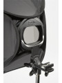 Ezybox Blitzschuh 38 x 38 cm + Halterung Lastolite by Manfrotto - Softbox für Hotshoe-Blitzgerät Verstellbare Halterung für unte