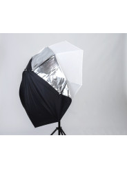 All in one Umbrella Silver/White Lastolite by Manfrotto - 
White translucent shot through
Translucent shot through
Translucent w