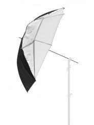 Regenschirm All In One 99cm Silber/Weiß Lastolite by Manfrotto - Abnehmbare Außenhülle Durchscheinend durchgeschossen Transluzen