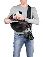 Pro Light FastTrack-8 Umhängetasche Manfrotto - 2-in-1-Schultertasche plus Kamerariemen Perfekt für Premium-CSC wie Sony A7 oder