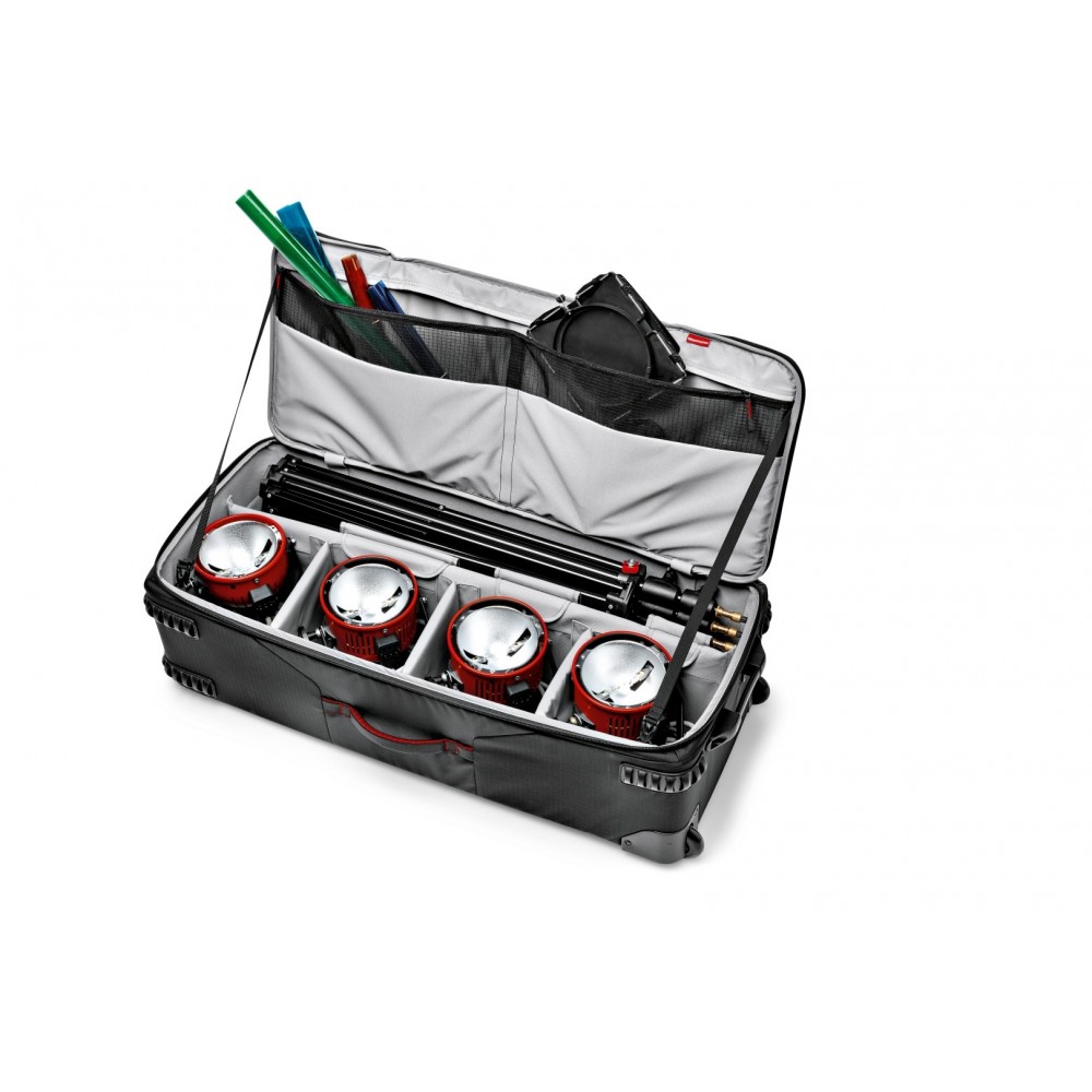 Pro Light rolling organizer for lighting equipment Manfrotto - 
Roller bag for lighting equipment
Includes Shock-absorbing Camer
