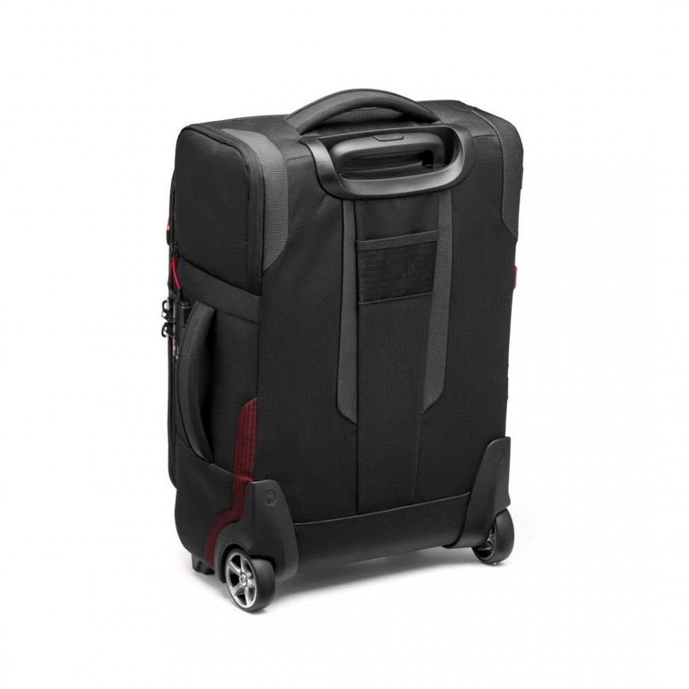 Pro Light Reloader Air-55 carry-on camera roller bag Manfrotto - 
Fits a Pro DSLR with 400/2.8 plus 3 lenses
Outer made from Pro