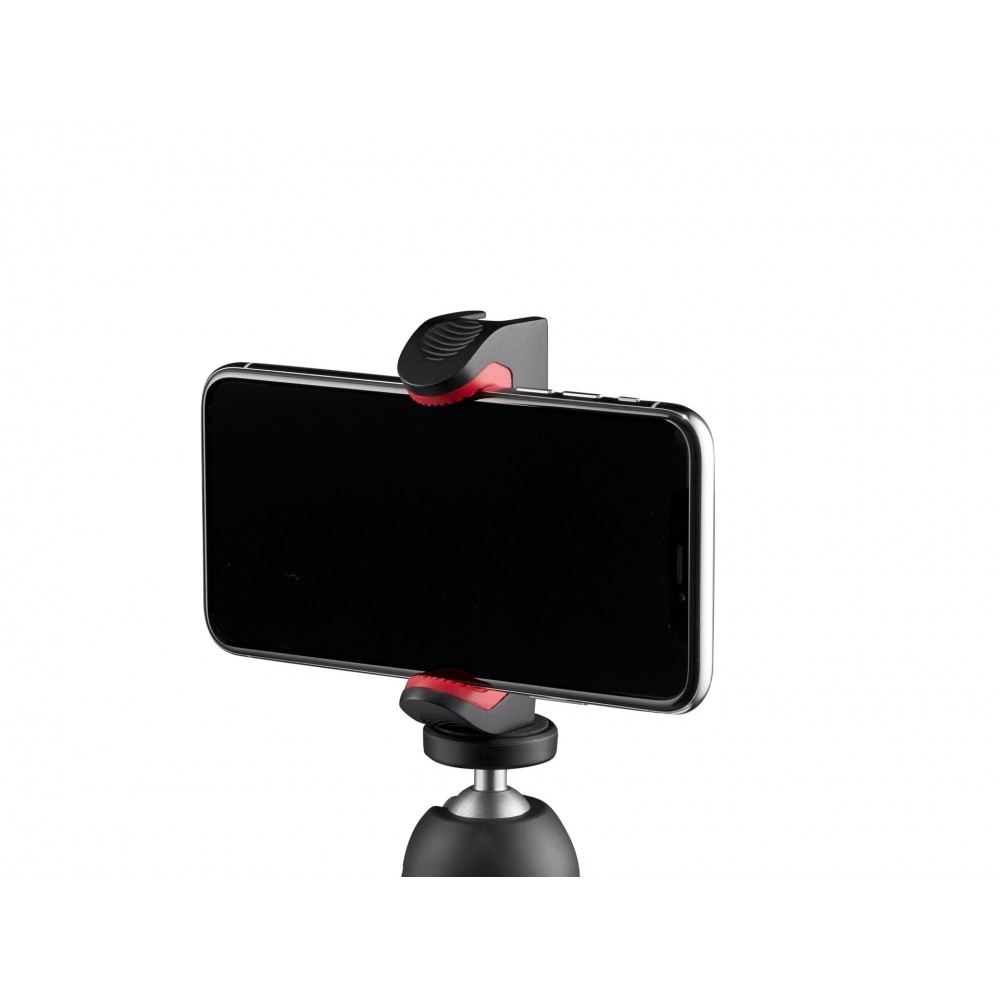 PIXI Smartphone buckle 60-104mm Manfrotto - 
Holds smartphone with widths of 60mm – 104mm
Universal tripod and lighting connecti