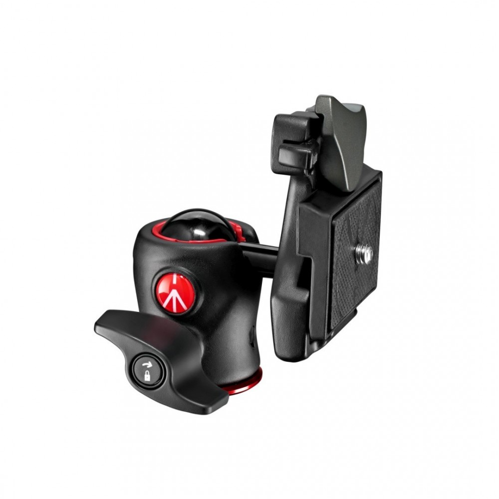 490 Centre Ball Head Manfrotto - 
Easy locking and full pan and tilt movement
Safe and quick release plate attachment
Allows fas