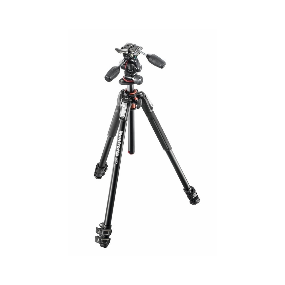 X-PRO 3-Way tripod head with retractable levers Manfrotto - 
Retractable levers for compactness and easy carrying
Friction contr