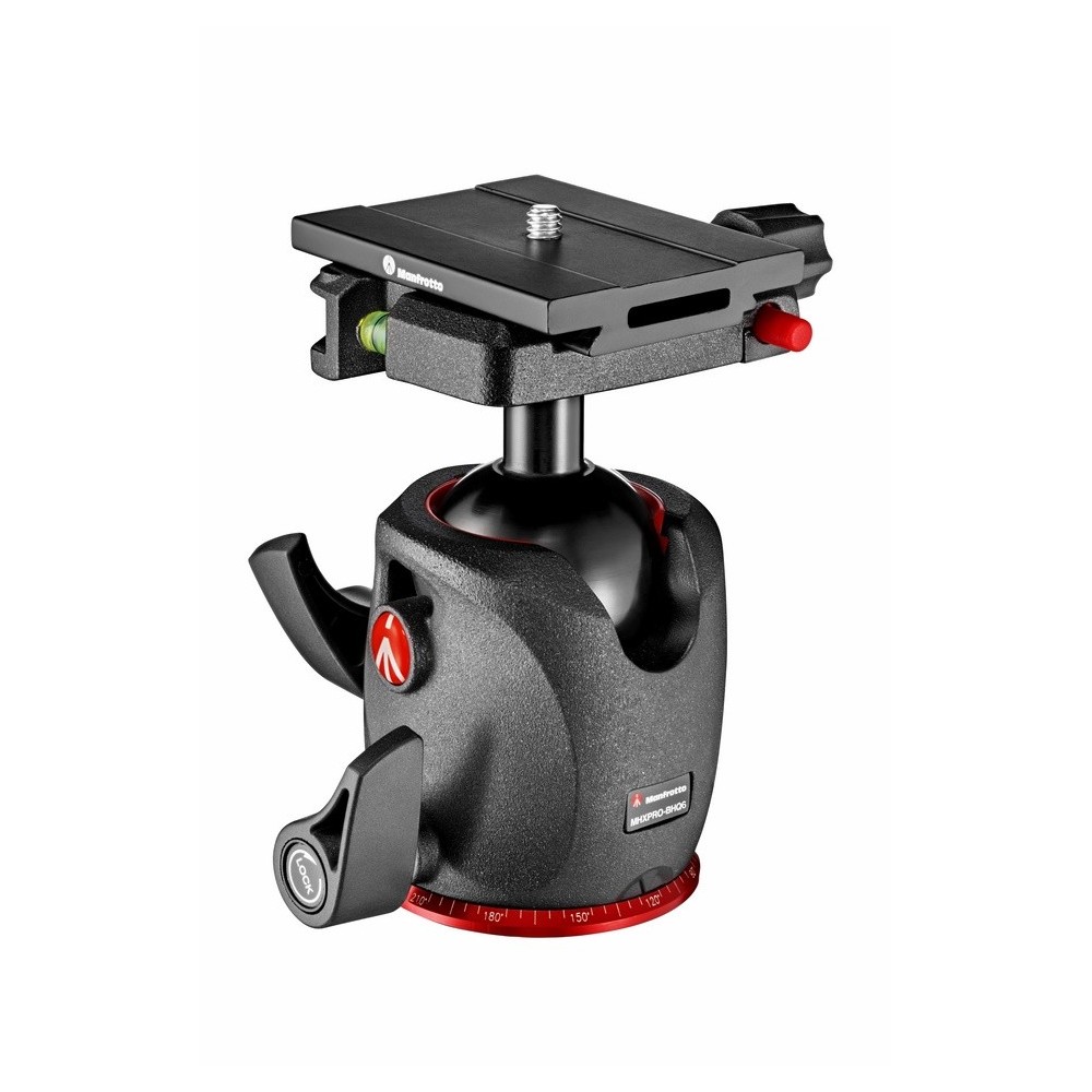 XPRO Magnesium Ball Head with Top Lock plate Manfrotto - 
Triple locking ensures precise shooting without drift
Grease-free and 