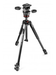 190X Stativ mit 804 3-Wege-Kopf und Schnellwechselplatte Manfrotto - Kreatives Stativ mit Kopf inklusive Bodenadapter 4 Beinwink