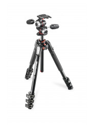 190 Aluminium 4-Section Tripod with head Manfrotto - 
Shoot from new perspectives thanks to the 90° column system
Effortless set