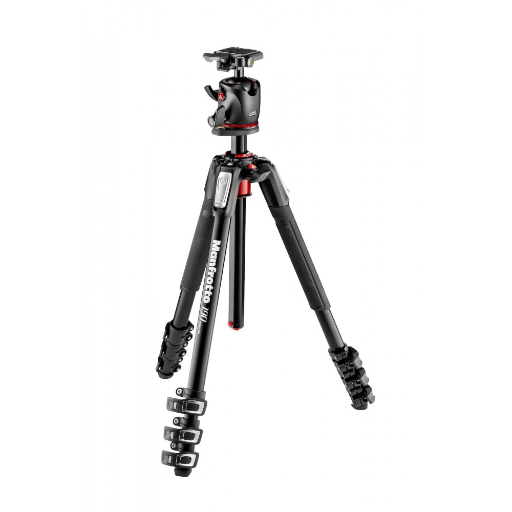190 Aluminium 4-Section Tripod with XPRO Ball Head Manfrotto - 
90° column system lets you shoot from new perspectives
Efficient