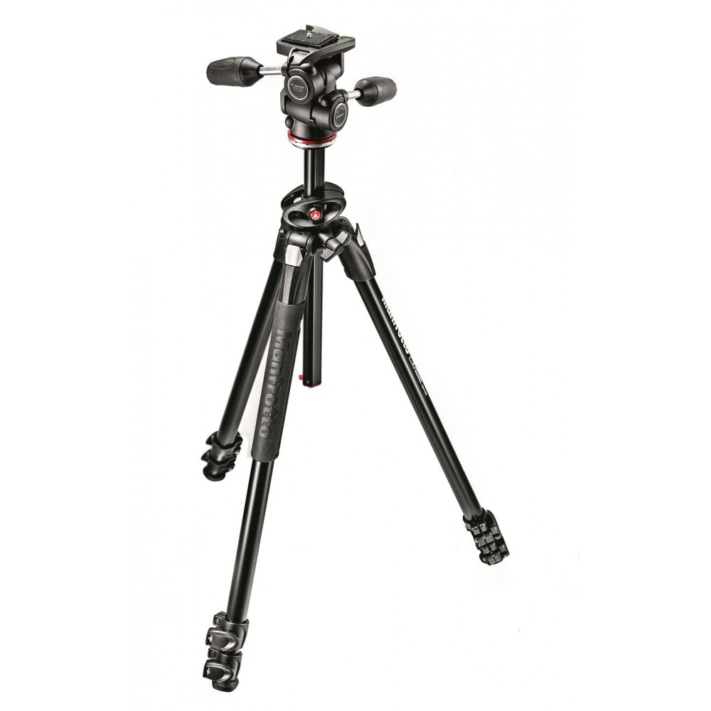 290 Dual Aluminium 3-Section Tripod Kit with 804 3-Way Head Manfrotto - 
Shoot from new angles with 90° column system
Full range