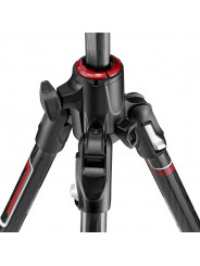 BEFREE GT XPRO Carbon-Kit Manfrotto - Gewidmet professionellen Makrofotografen 90°-Säulenmechanismus im oberen Gussteil integrie