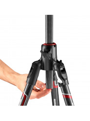 BEFREE GT XPRO Carbon-Kit Manfrotto - Gewidmet professionellen Makrofotografen 90°-Säulenmechanismus im oberen Gussteil integrie