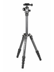 Element Traveler Small Carbon black tripod Manfrotto - 
Carbon Fiber construction for great lightness
Telescopic column for comp