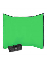 Chroma Key FX 4x2,9m Hintergrund-Kit Grün Manfrotto - Das größte wiederverwendbare All-in-One-Chroma-Key-Hintergrundkit Ultrasch