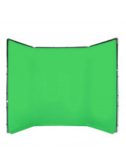 Chroma Key FX 4x2,9m Hintergrund-Kit Grün Manfrotto - Das größte wiederverwendbare All-in-One-Chroma-Key-Hintergrundkit Ultrasch