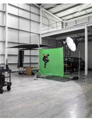 Chroma Key FX 4x2,9m Hintergrund-Kit Grün Manfrotto - Das größte wiederverwendbare All-in-One-Chroma-Key-Hintergrundkit Ultrasch