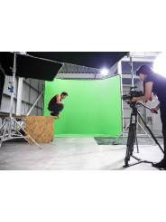 Chroma Key FX 4x2,9m Hintergrund-Kit Grün Manfrotto - Das größte wiederverwendbare All-in-One-Chroma-Key-Hintergrundkit Ultrasch