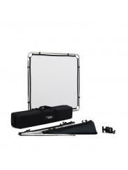 Pro Scrim All In One Kit 1,1 x 1,1 m klein Manfrotto - Entwickelt, um die Fantasie kreativer Bildermacher zu fesseln Leichtes Al