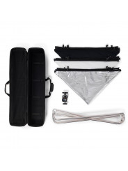 Pro Scrim All In One Kit 1,1 x 1,1 m klein Manfrotto - Entwickelt, um die Fantasie kreativer Bildermacher zu fesseln Leichtes Al