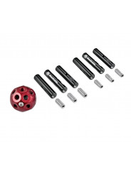 DADO Universal Junction Kit mit 6 Stangen und 6 Anschlüssen Manfrotto - Steckverbinder im Käseplattenstil mit 3/8-Zoll-Buchsen V