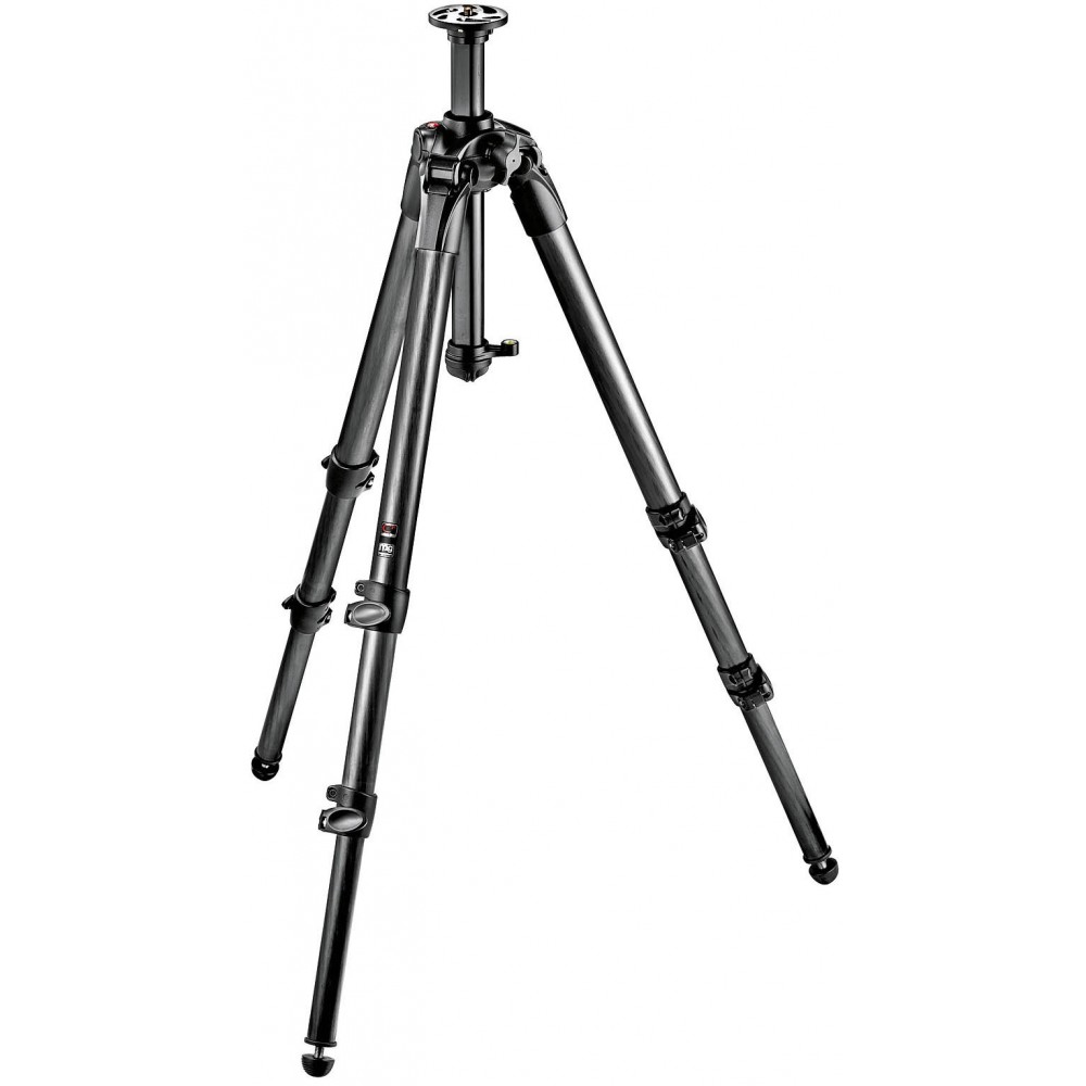 Carbon tripod 057 3 sec. with fast column Manfrotto - 
Extra-rigid carbon fiber 3 section Legs
Ground Level Adapter to reach ult