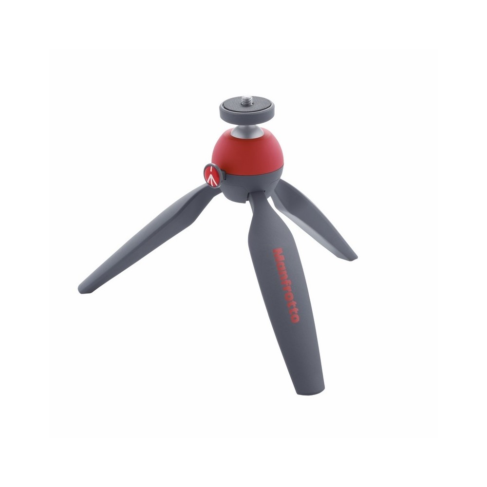 PIXI red table stand Manfrotto - 
Mini tripod for Compact System Cameras
Comfortable handgrip to capture great videos
Push butto
